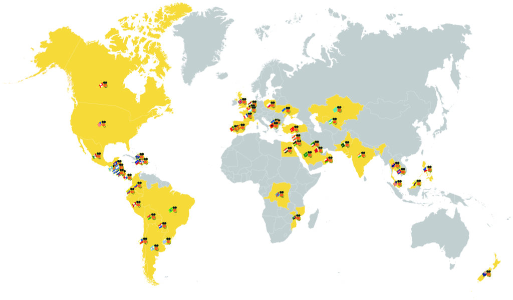 Truly Nolen international map published in November 2024