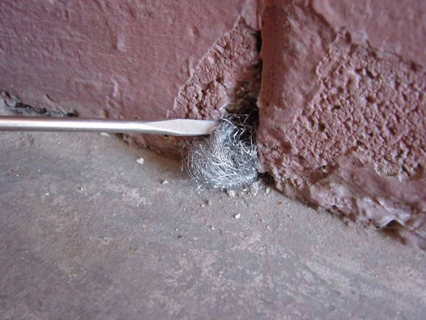Sealing the gap around a pipe